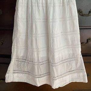 GAP White Cotton Skirt